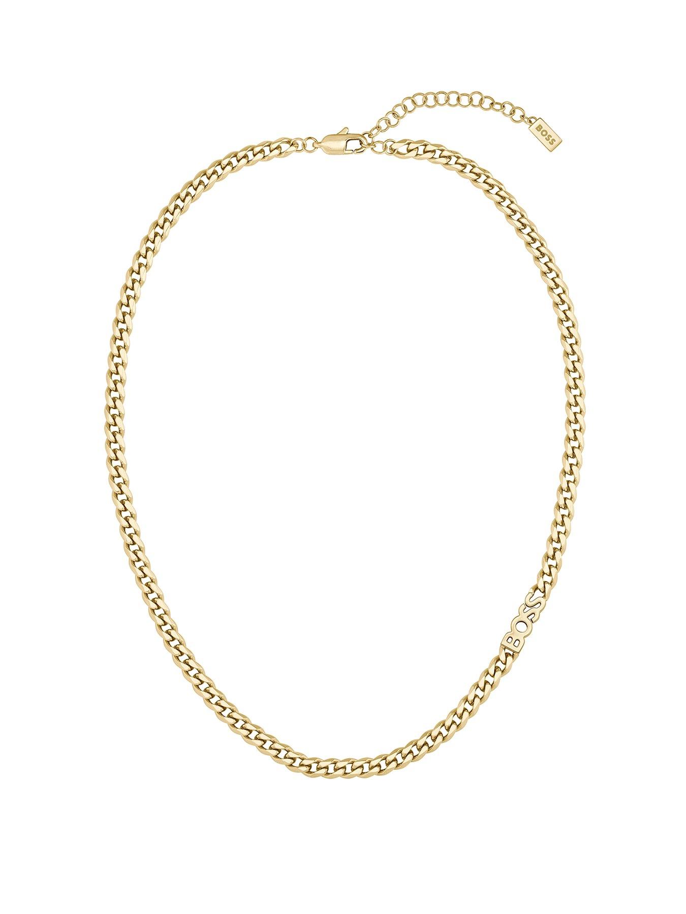 BOSS Ladies Kassy Light Gold IP Necklace