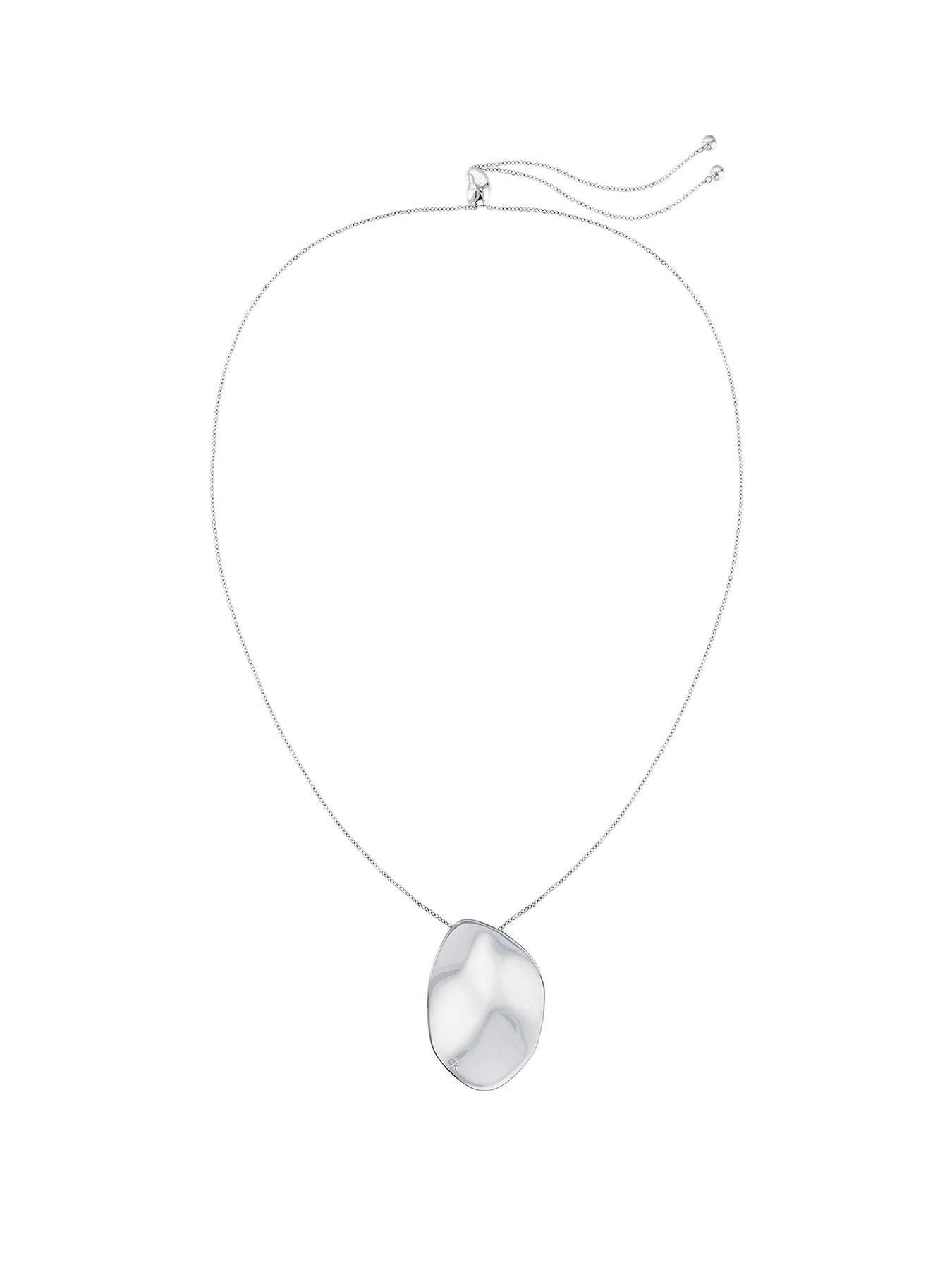 Product photograph of Calvin Klein Women S Calvin Klein Stainless Steel Necklace from very.co.uk