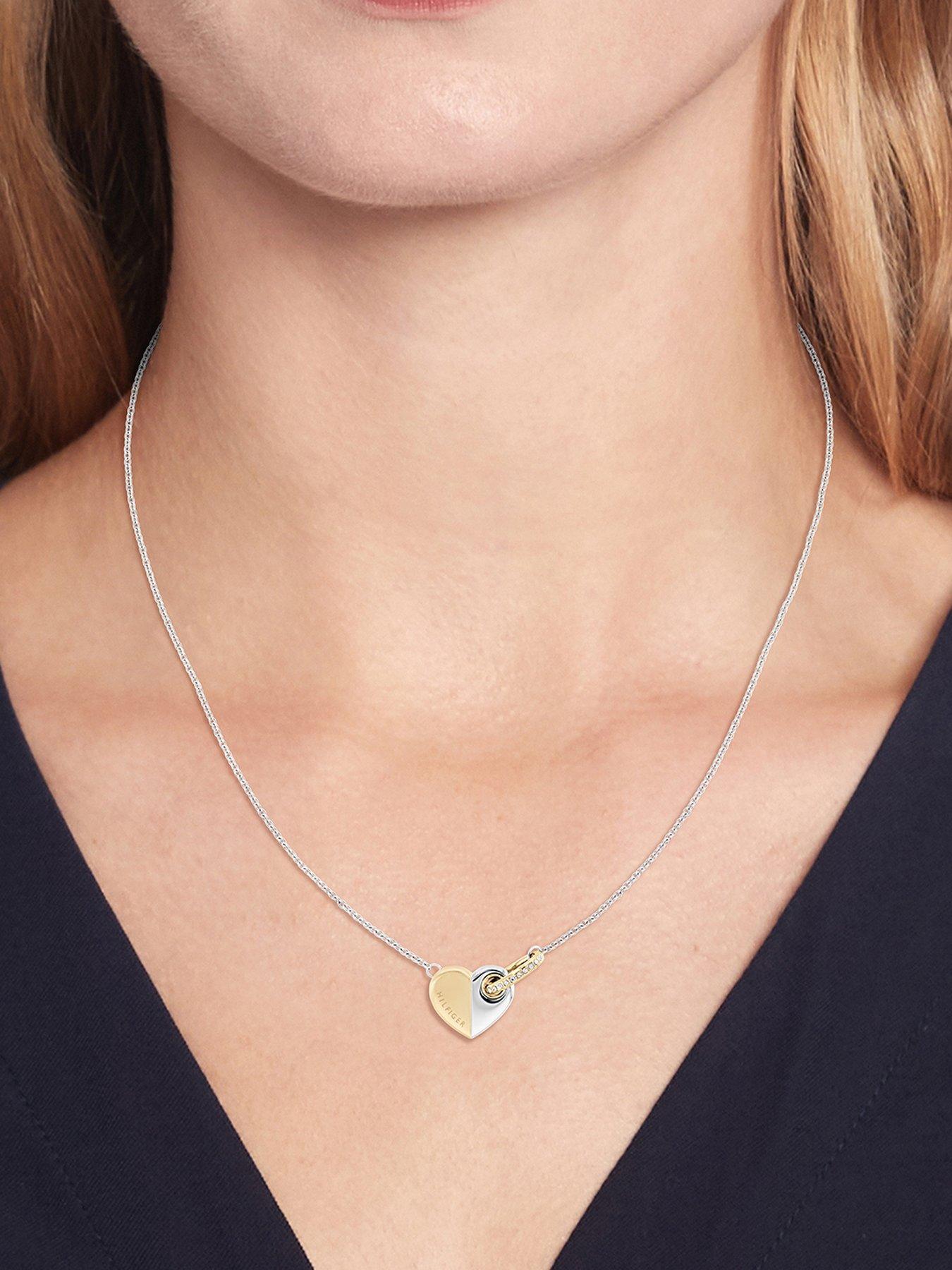 Tommy hilfiger heart necklace top