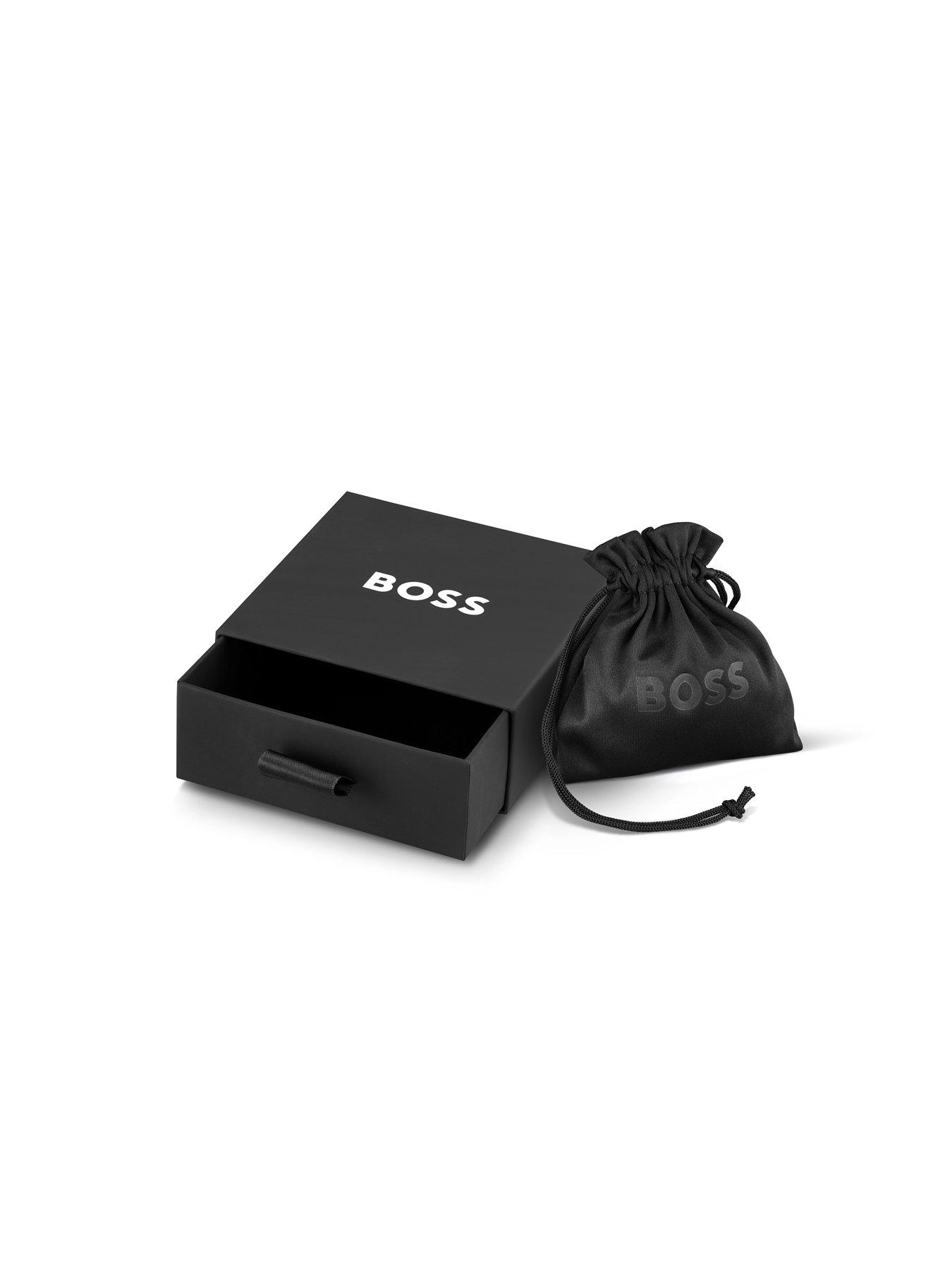 Image 2 of 3 of BOSS Gents Alen Black IP Mesh Bracelet