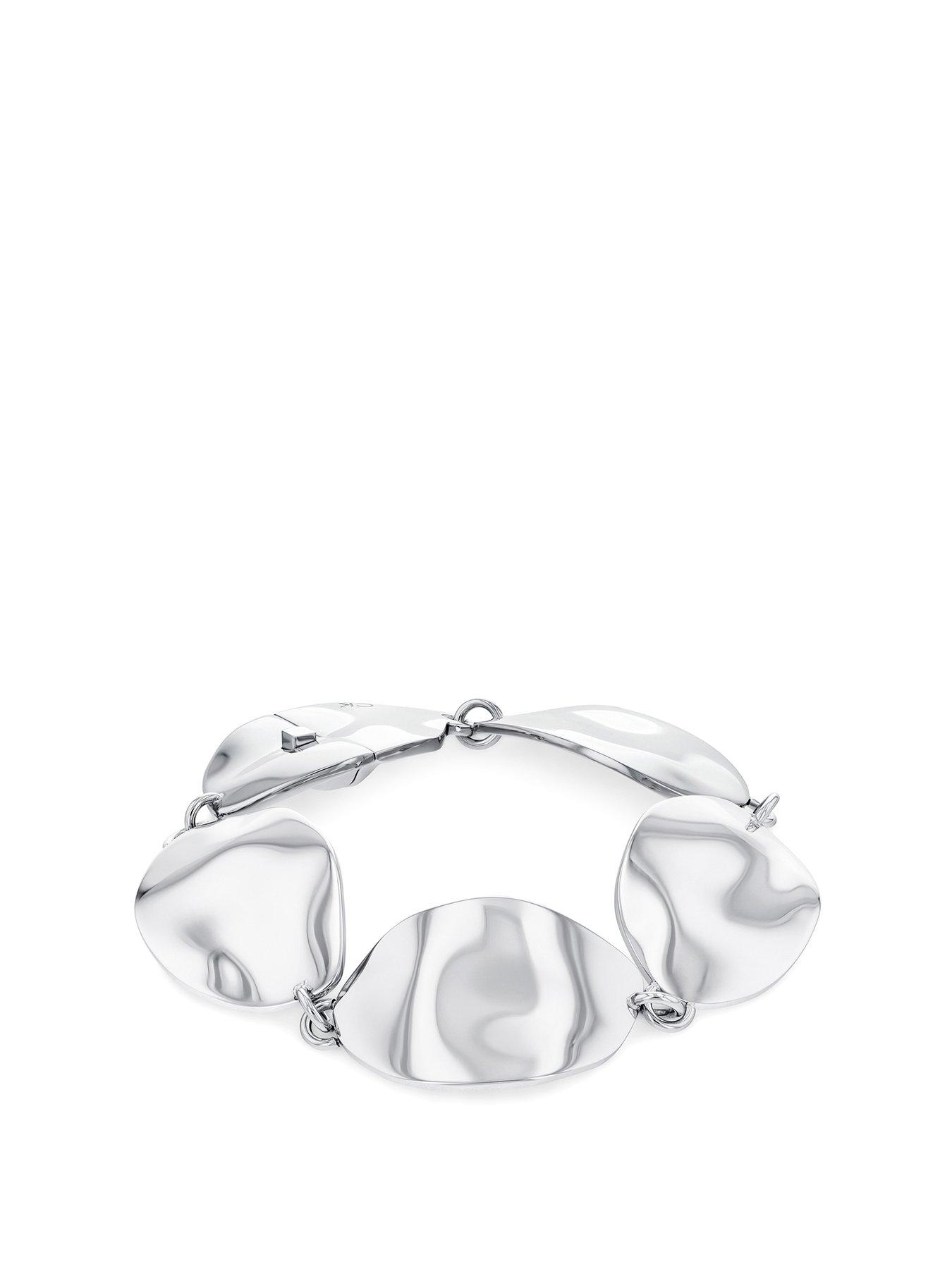 Product photograph of Calvin Klein Women S Calvin Klein Stainless Steel Bracelet from very.co.uk