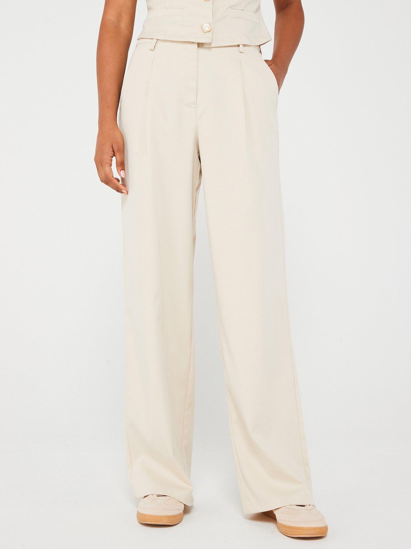 Something New Straight Leg Trouser - Cream