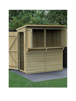 Product photograph of Forest Beckwood 6x3 Pent Garden Bar from very.co.uk
