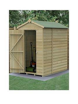 Product photograph of Forest Beckwood 4x6 Apex Shed - No Windows from very.co.uk