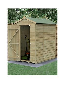 Product photograph of Forest Beckwood 4x6 Apex Shed - No Window from very.co.uk