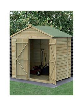 Product photograph of Forest Beckwood 7x5 Apex Shed Double Door - No Window from very.co.uk