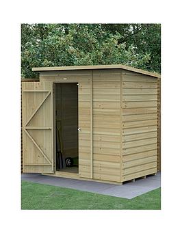 Product photograph of Forest Beckwood 6x4 Pent Shed - No Window from very.co.uk