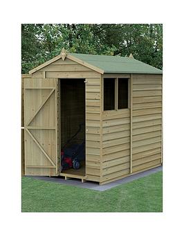 Product photograph of Forest 5x7 Apex Shed - 2 Windows from very.co.uk