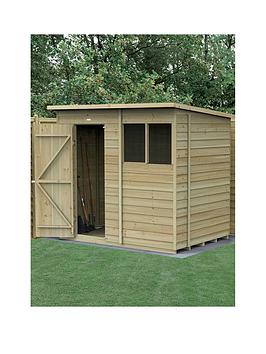Product photograph of Forest 7x5 Pent Shed - 2 Windows from very.co.uk