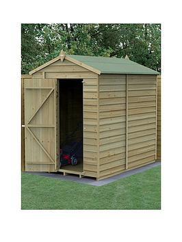 Product photograph of Forest 5x7 Apex Shed - No Window from very.co.uk