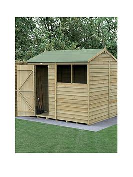 Product photograph of Forest 8x6 Reverse Apex Shed - 2 Windows from very.co.uk