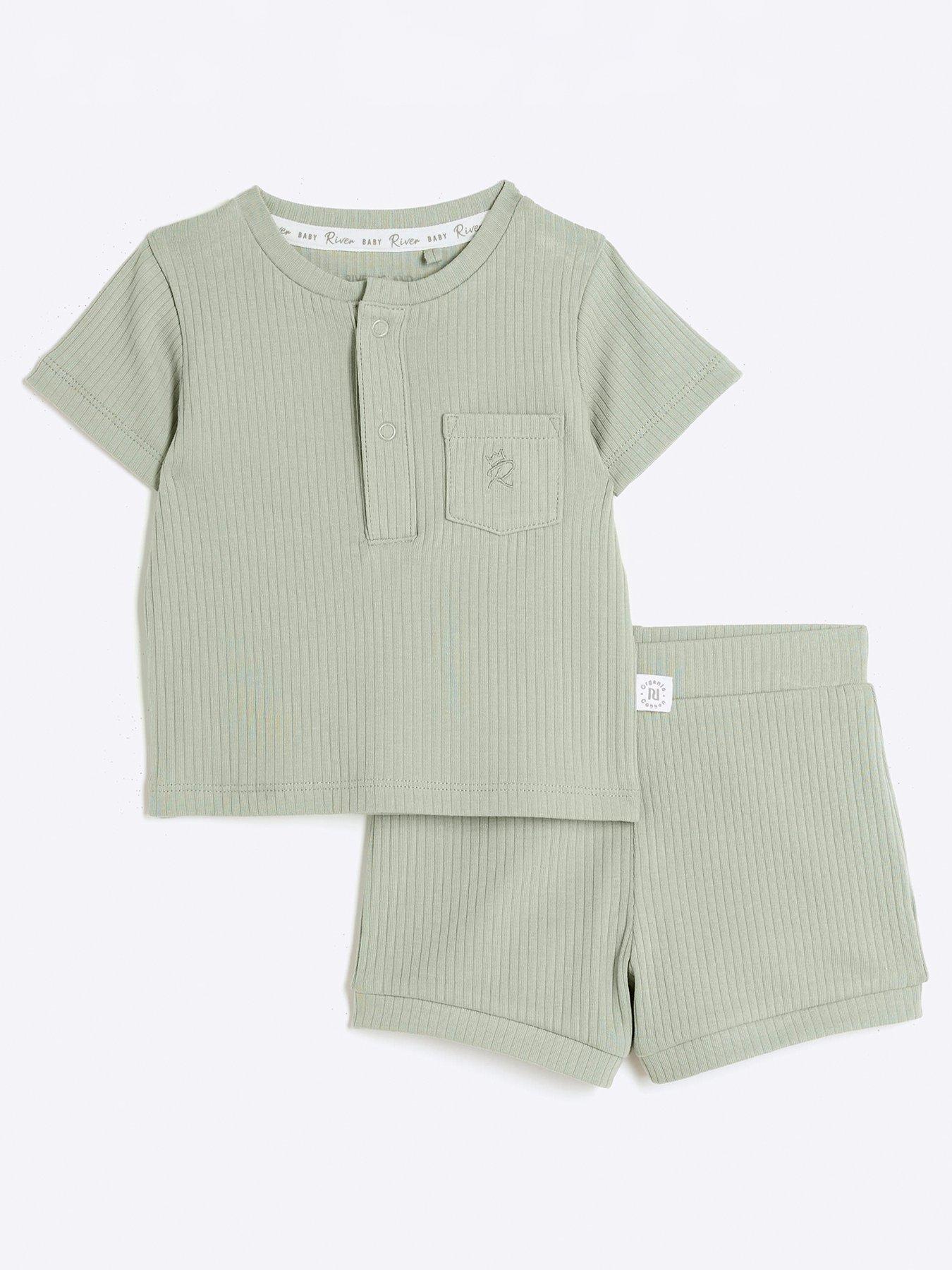 river-island-baby-baby-boys-ribbed-t-shirt-and-shorts-set-khaki