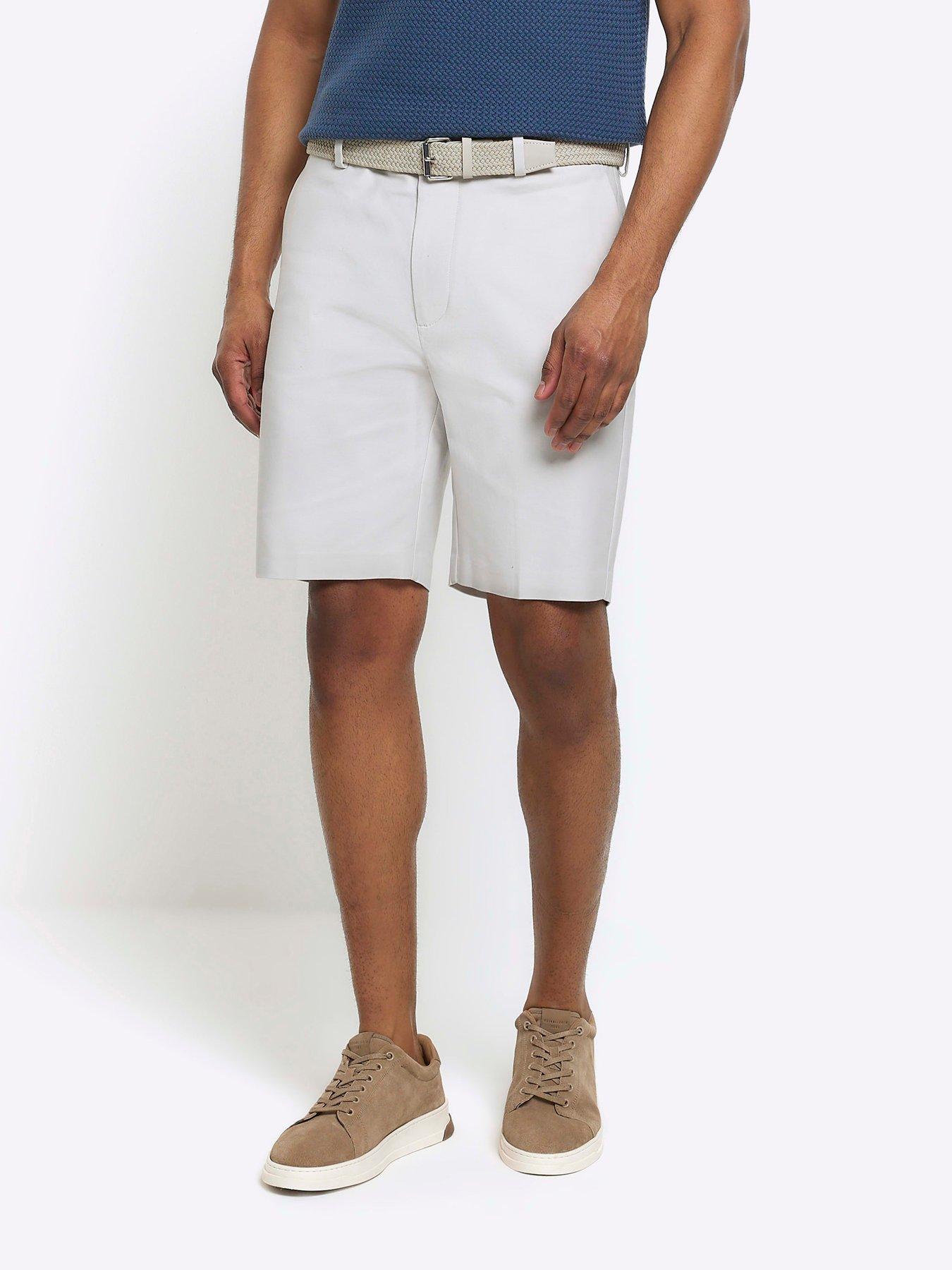 River island mens chino shorts on sale