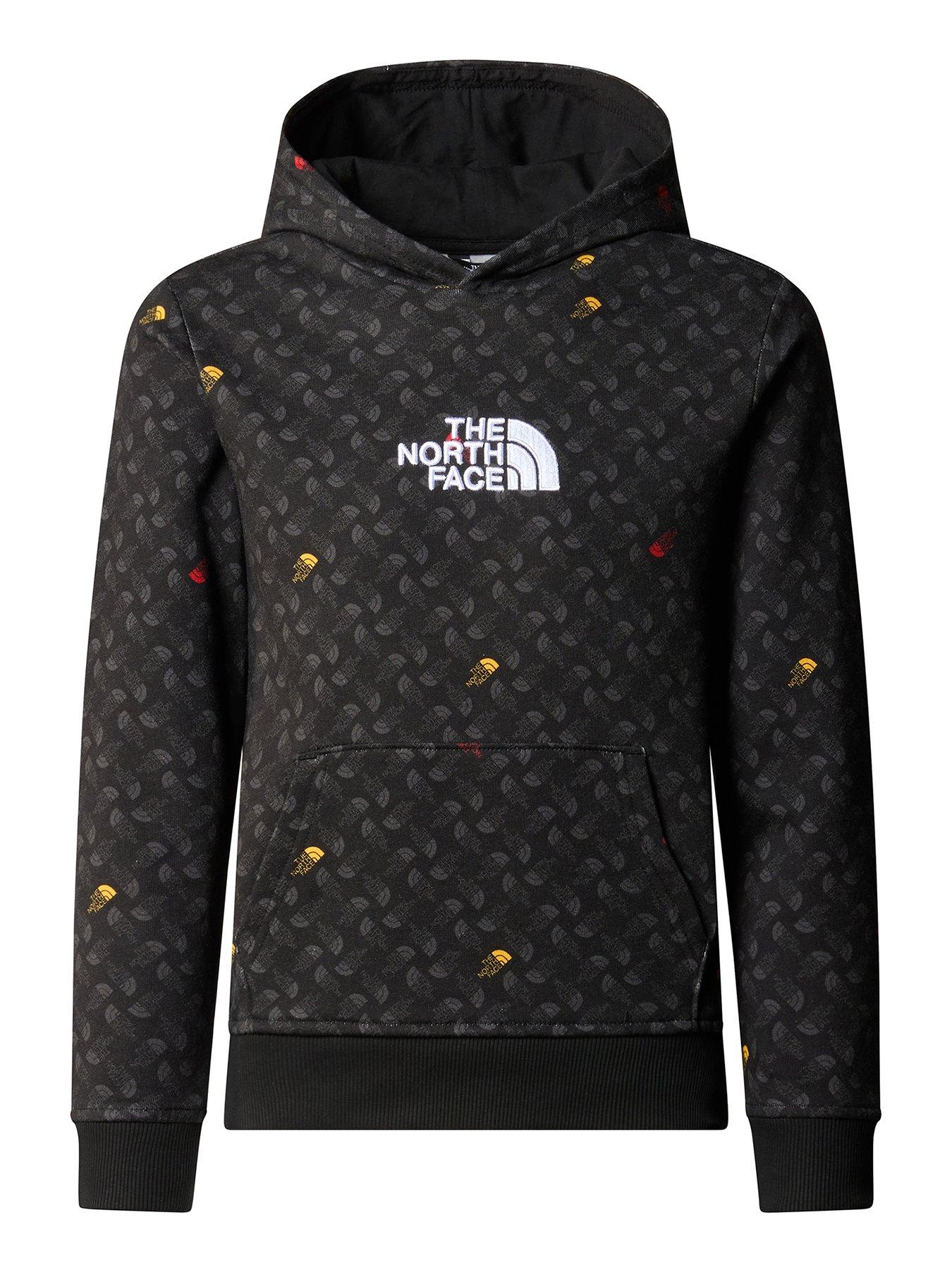 THE NORTH FACE Boys Drew Peak Light Pullover Hoodie Print Black Multi Very