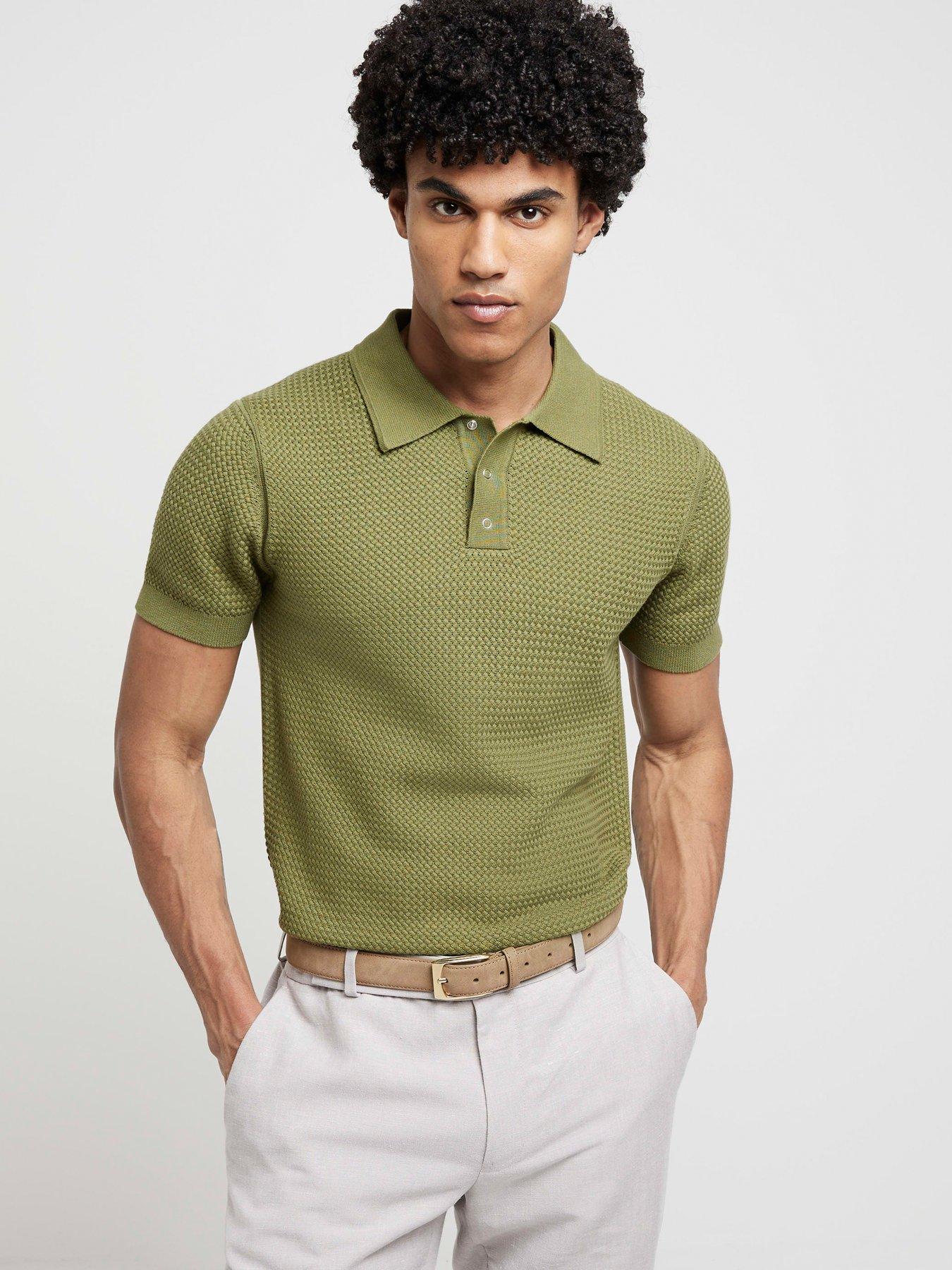 river-island-short-sleeve-knitted-polo