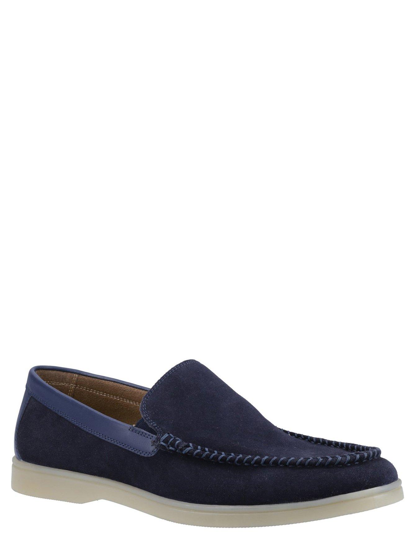 Hush Puppies Leon Casual Slip On Shoes - Navy | Very.co.uk