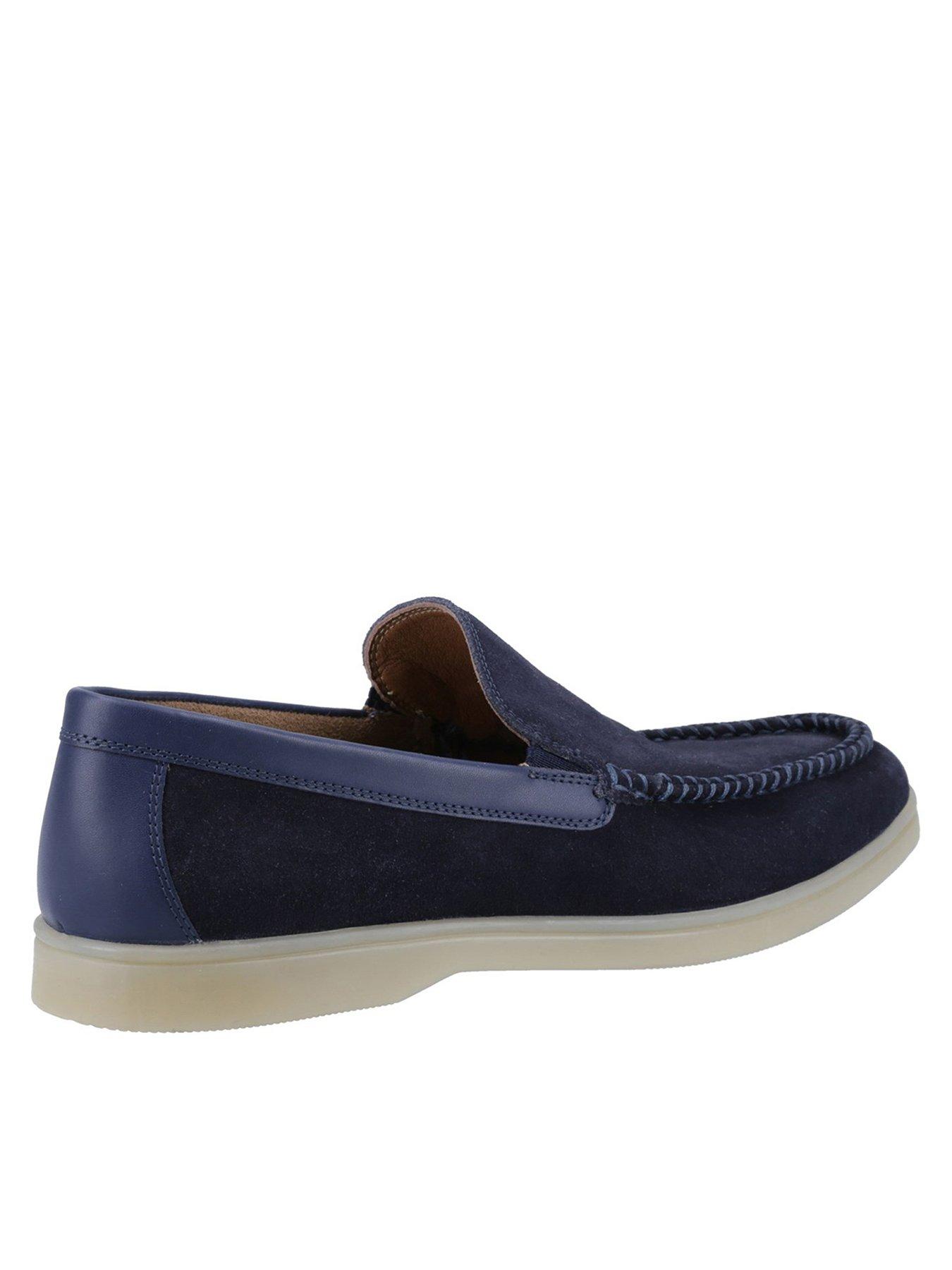 Hush Puppies Leon Casual Slip On Shoes - Navy | Very.co.uk