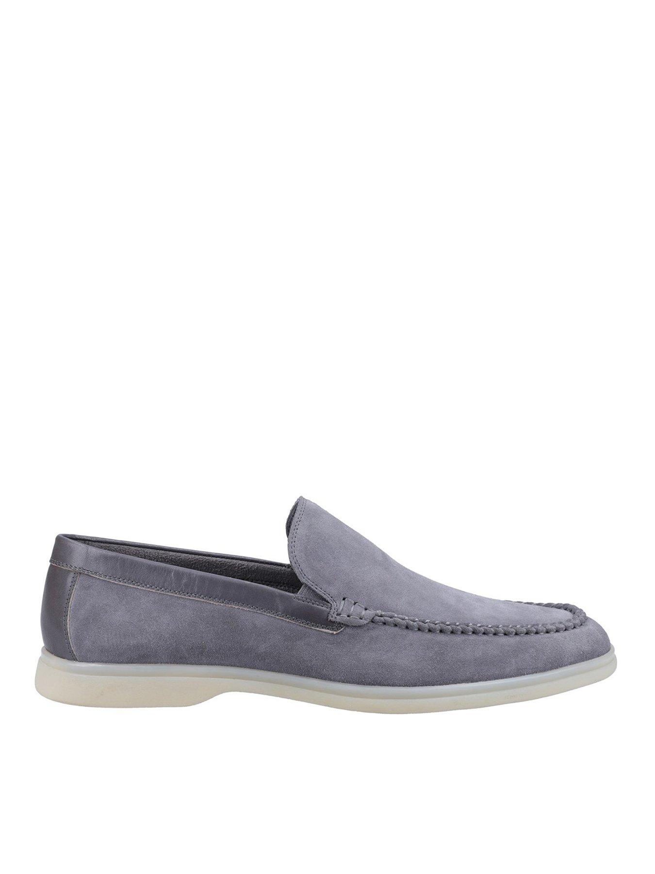 Hush Puppies Leon Casual Slip On Shoes - Grey | Very.co.uk