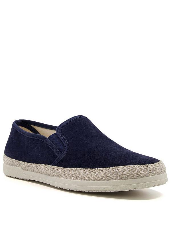 Dune London Francisco Casual Slip On Shoes - Navy | Very.co.uk