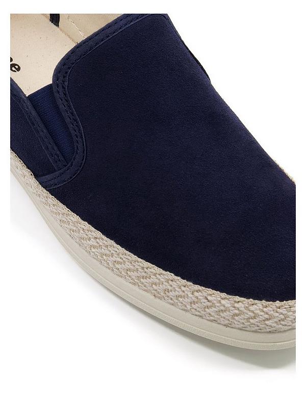 Dune London Francisco Casual Slip On Shoes - Navy | Very.co.uk