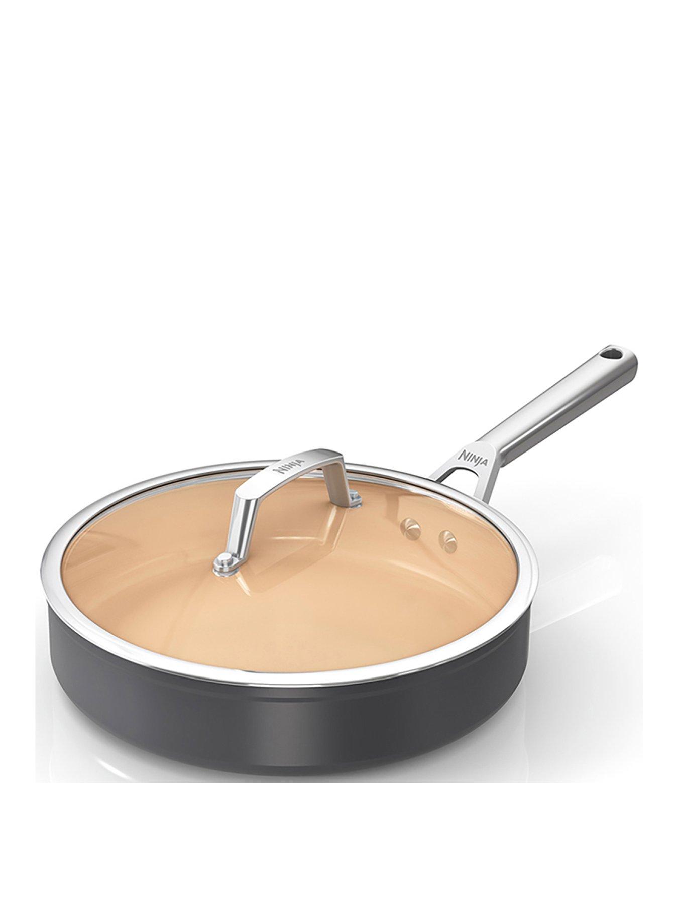 Product photograph of Ninja Extendedlife Ceramic Saut Eacute Pan With Lid Ndash 26 Cm from very.co.uk