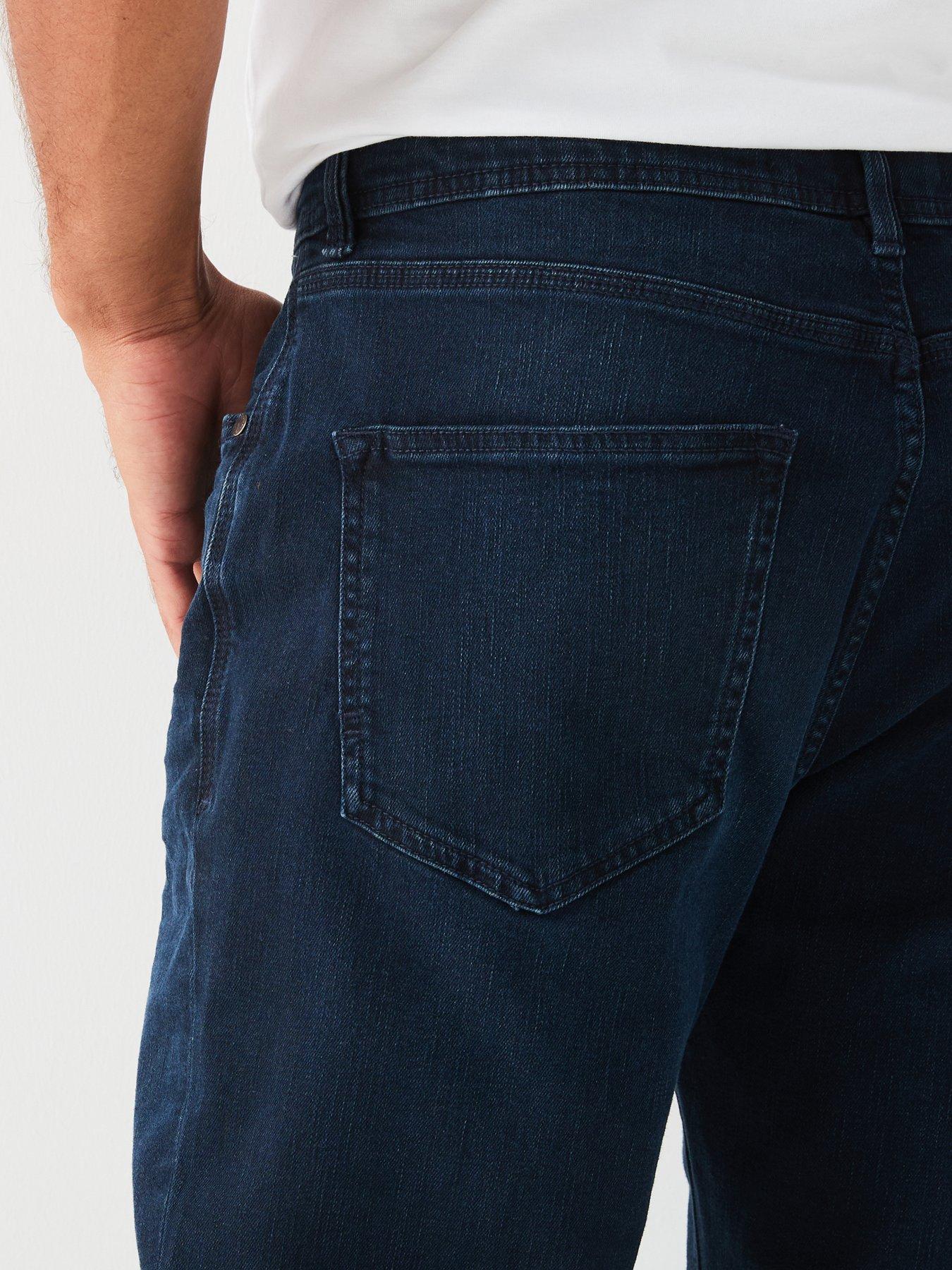 Image 4 of 4 of Very Man Straight Tapered Jean with Stretch - Blue