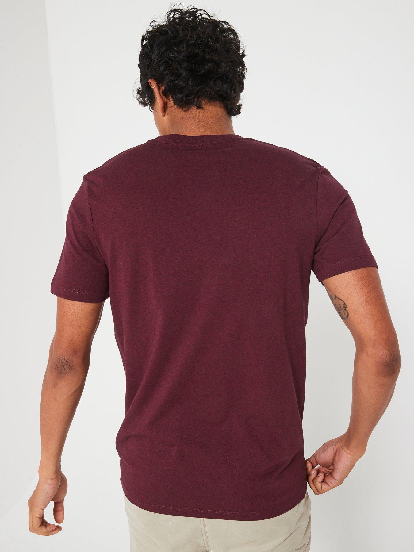 Image 3 of 6 of Very Man 3 Pack Crew Neck T-shirt - Khaki/burgundy/black