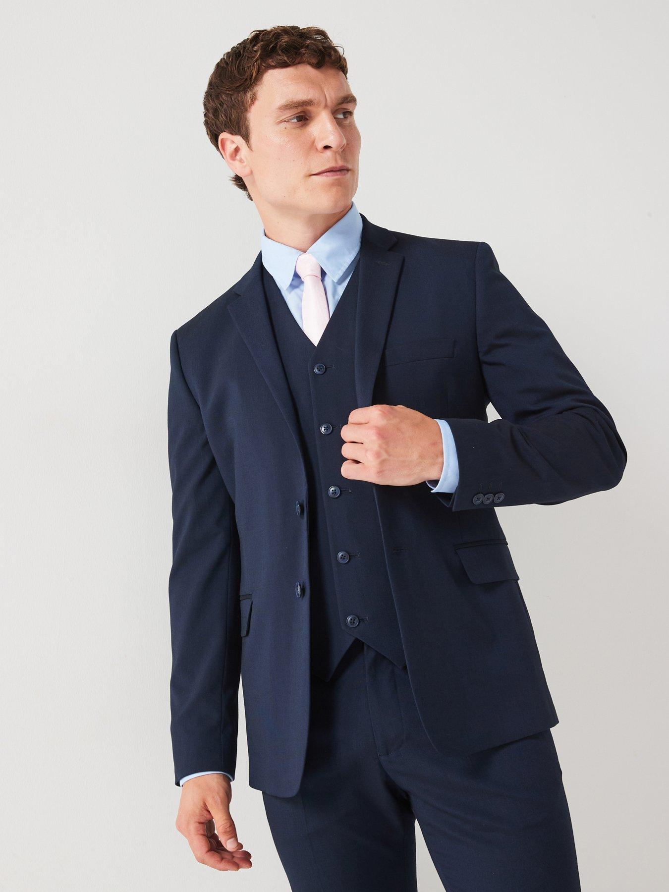 Image 1 of 6 of Very Man Slim Suit Jacket - Navy