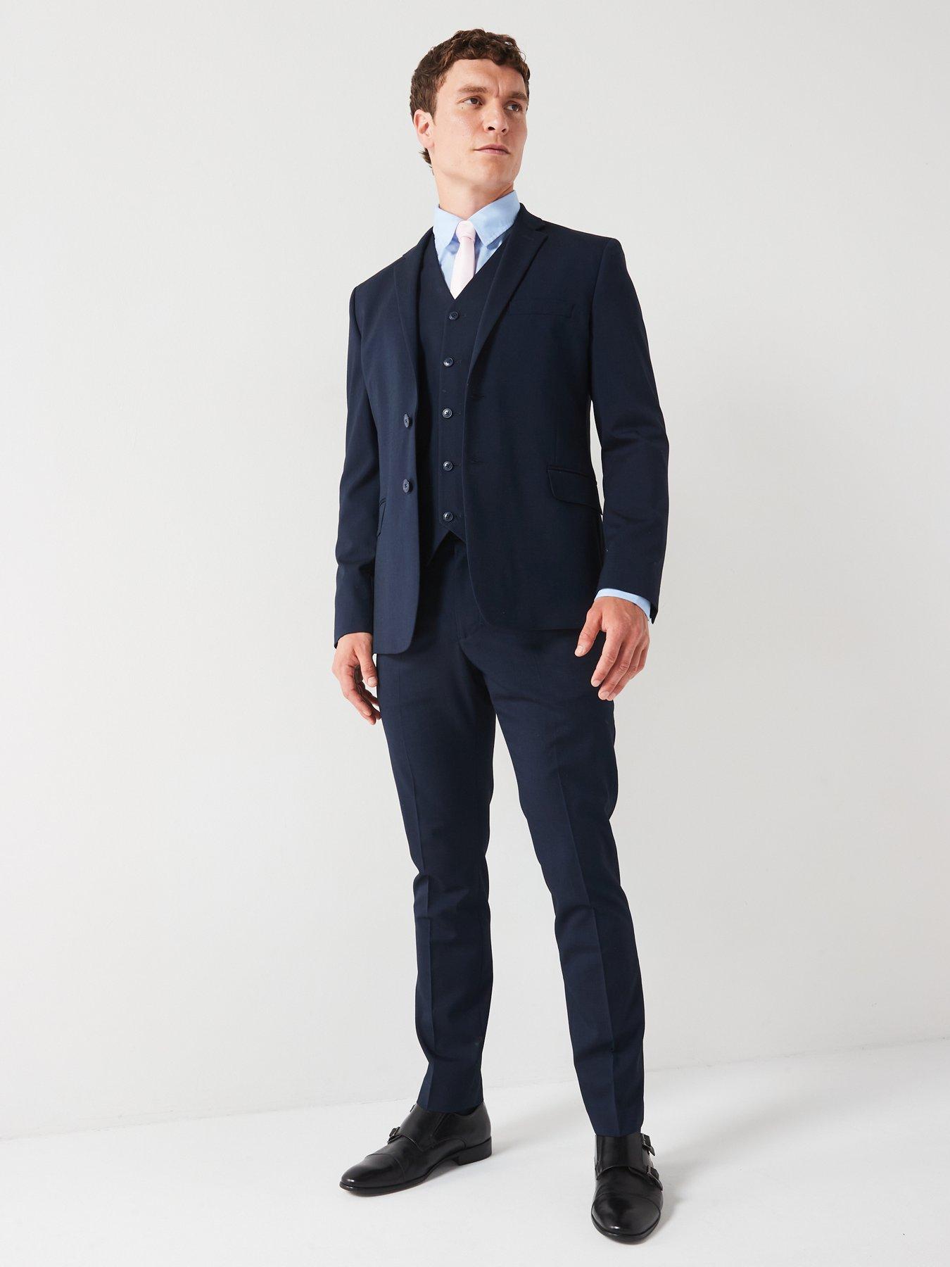 Image 3 of 6 of Very Man Slim Suit Jacket - Navy