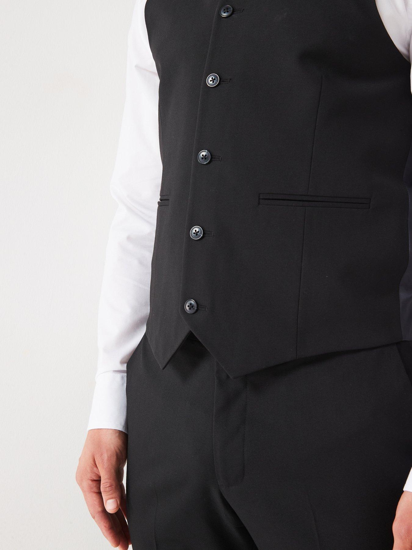 Image 4 of 6 of Very Man Waistcoat - Black