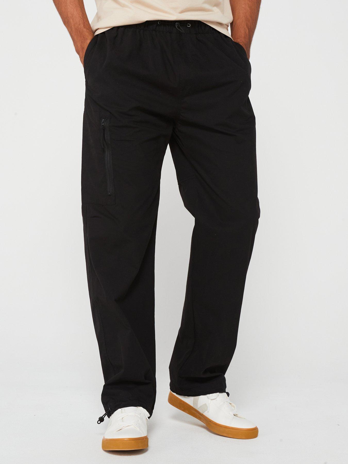 undefined Loose Fit Cargo Trouser - Black