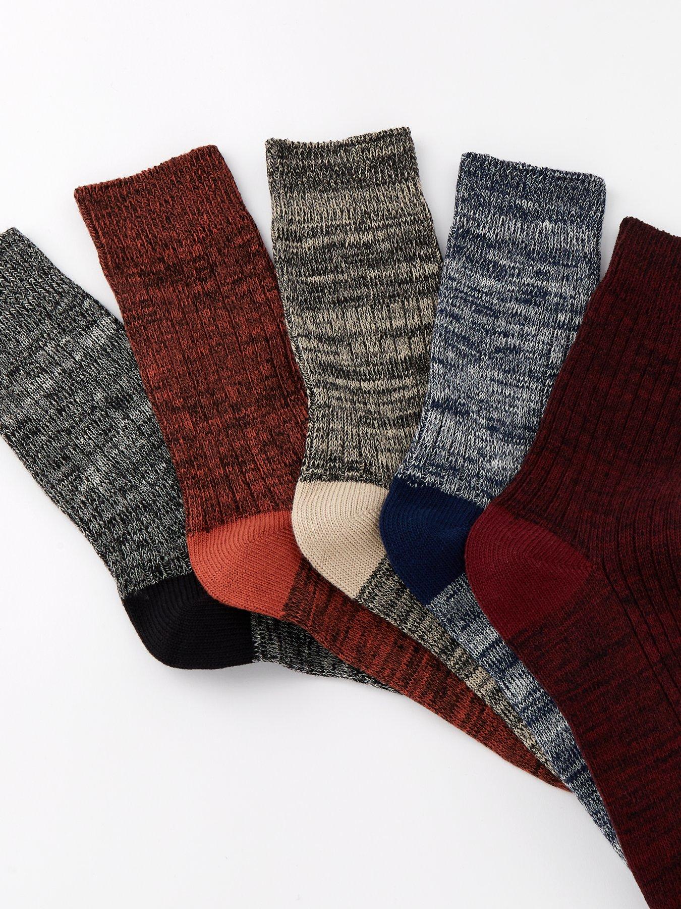 Image 3 of 3 of Everyday 5 Pack Textured Socks - Multi