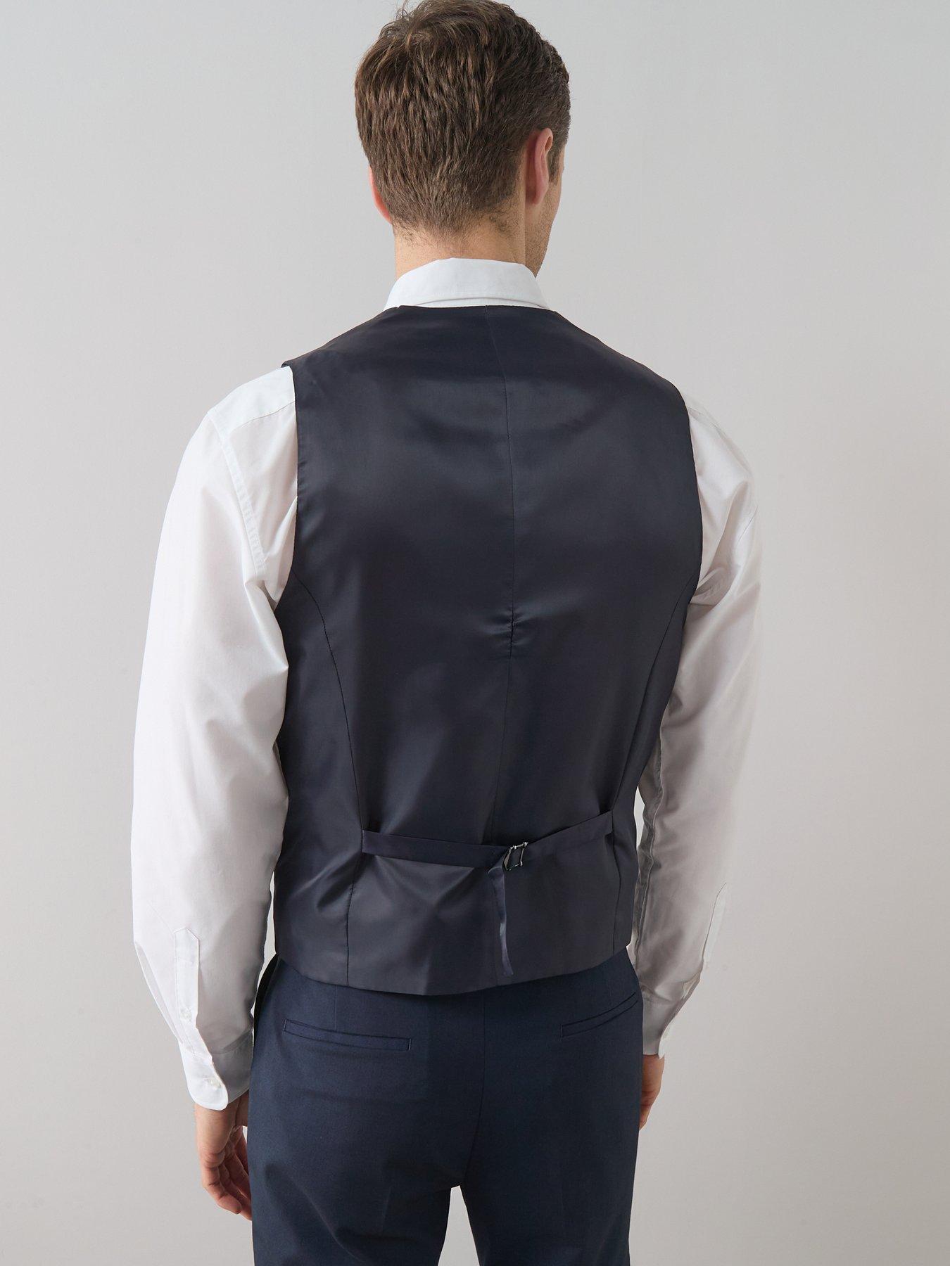 Image 2 of 6 of The Very Collection Navy Waistcoat