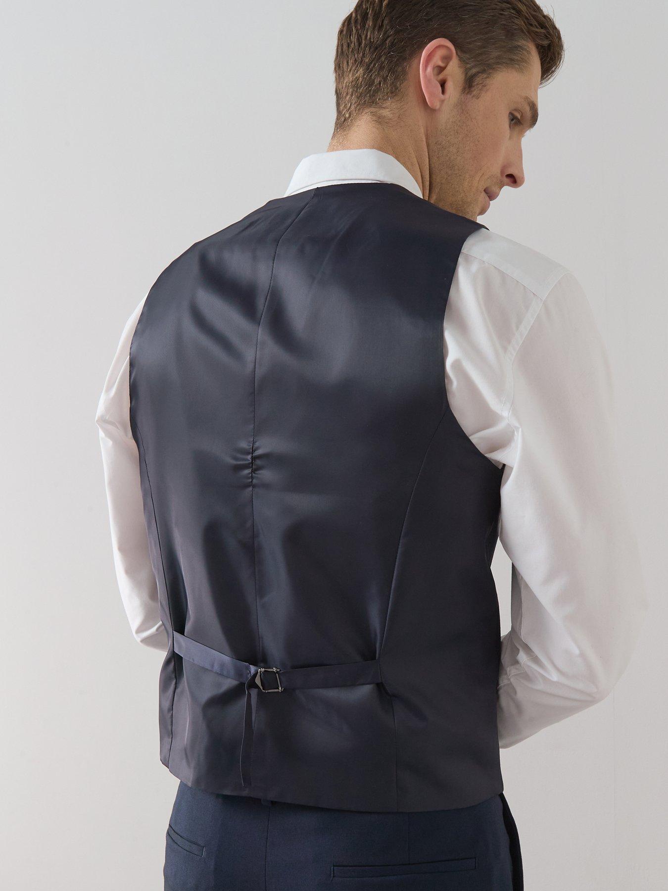 Image 4 of 6 of The Very Collection Navy Waistcoat