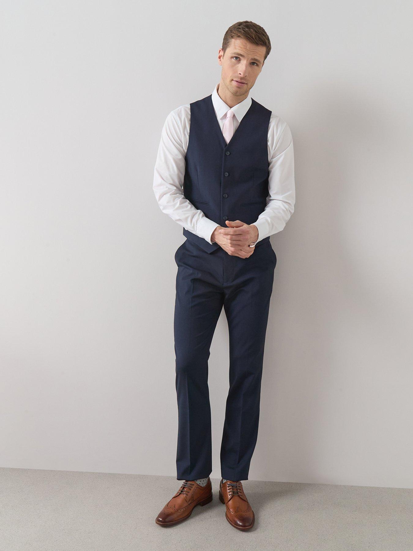 Image 5 of 6 of The Very Collection Navy Waistcoat