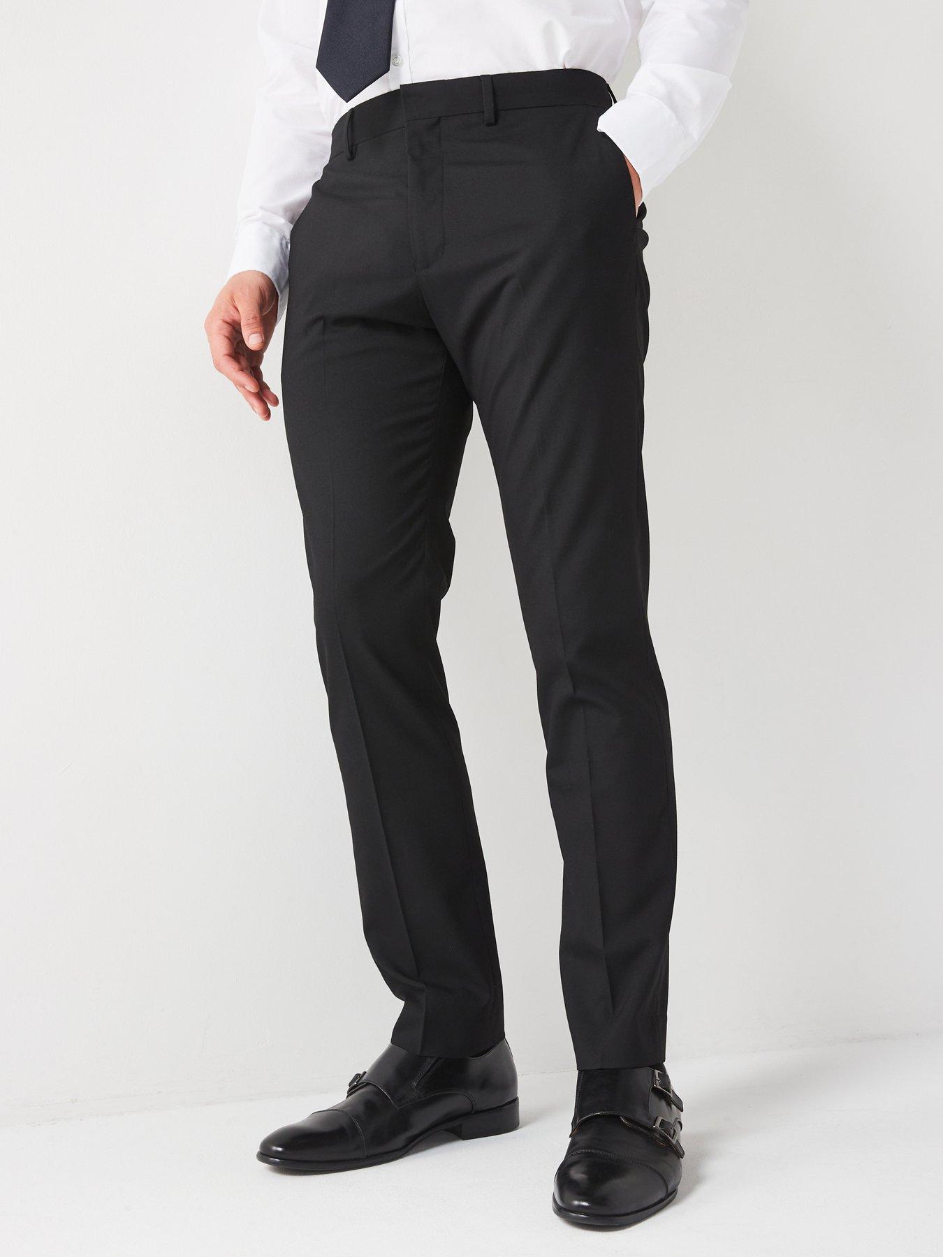 The Very Collection Slim Suit Trouser - Black