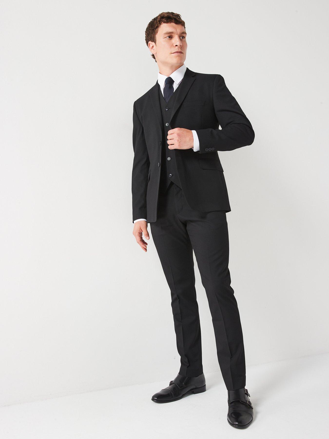 Image 3 of 5 of Very Man Slim Suit Jacket - Black