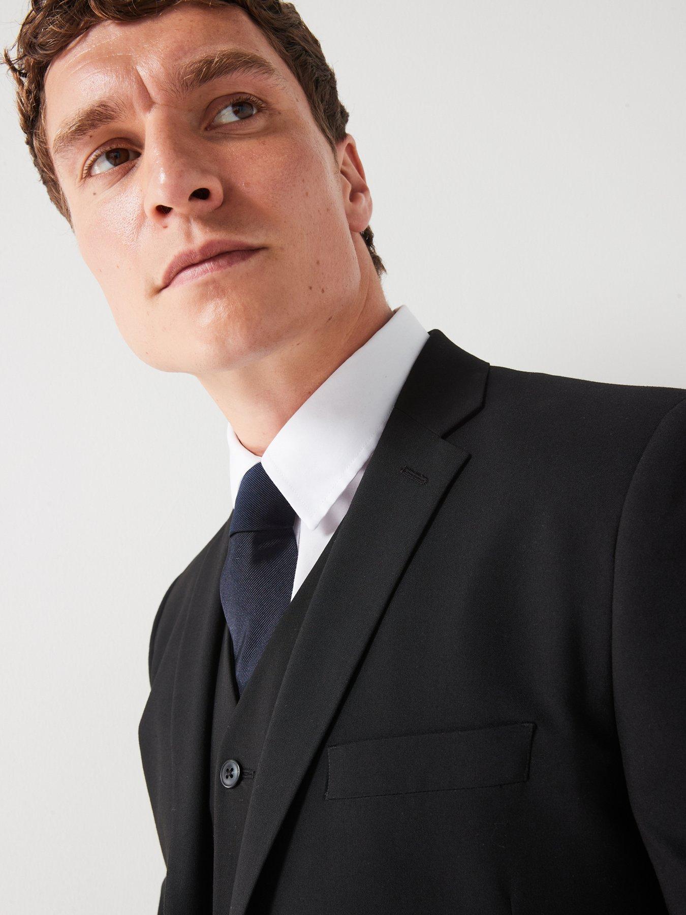 Image 4 of 5 of Very Man Slim Suit Jacket - Black