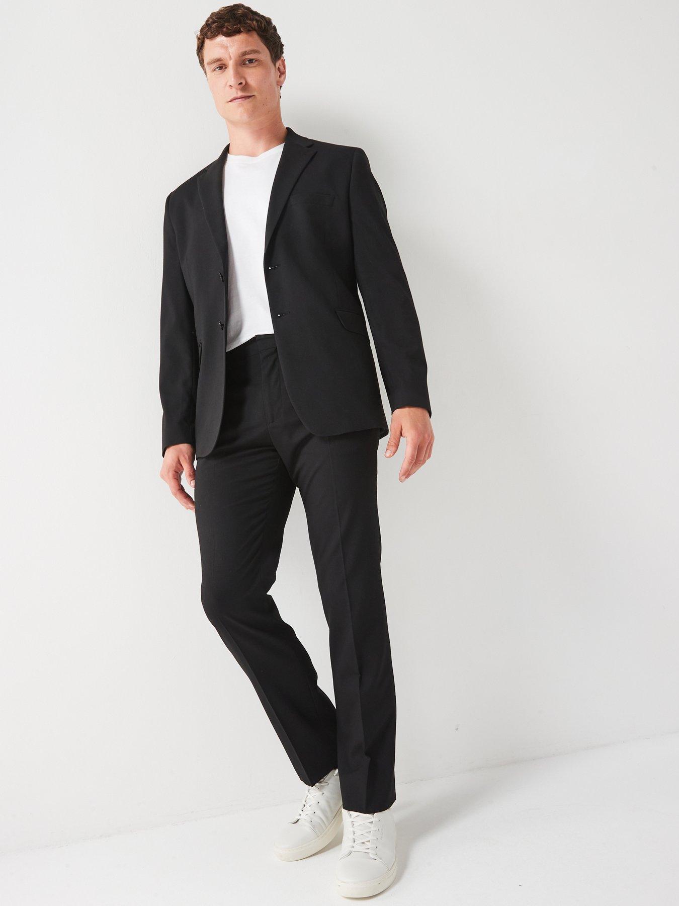 Grey and black suit jacket deals