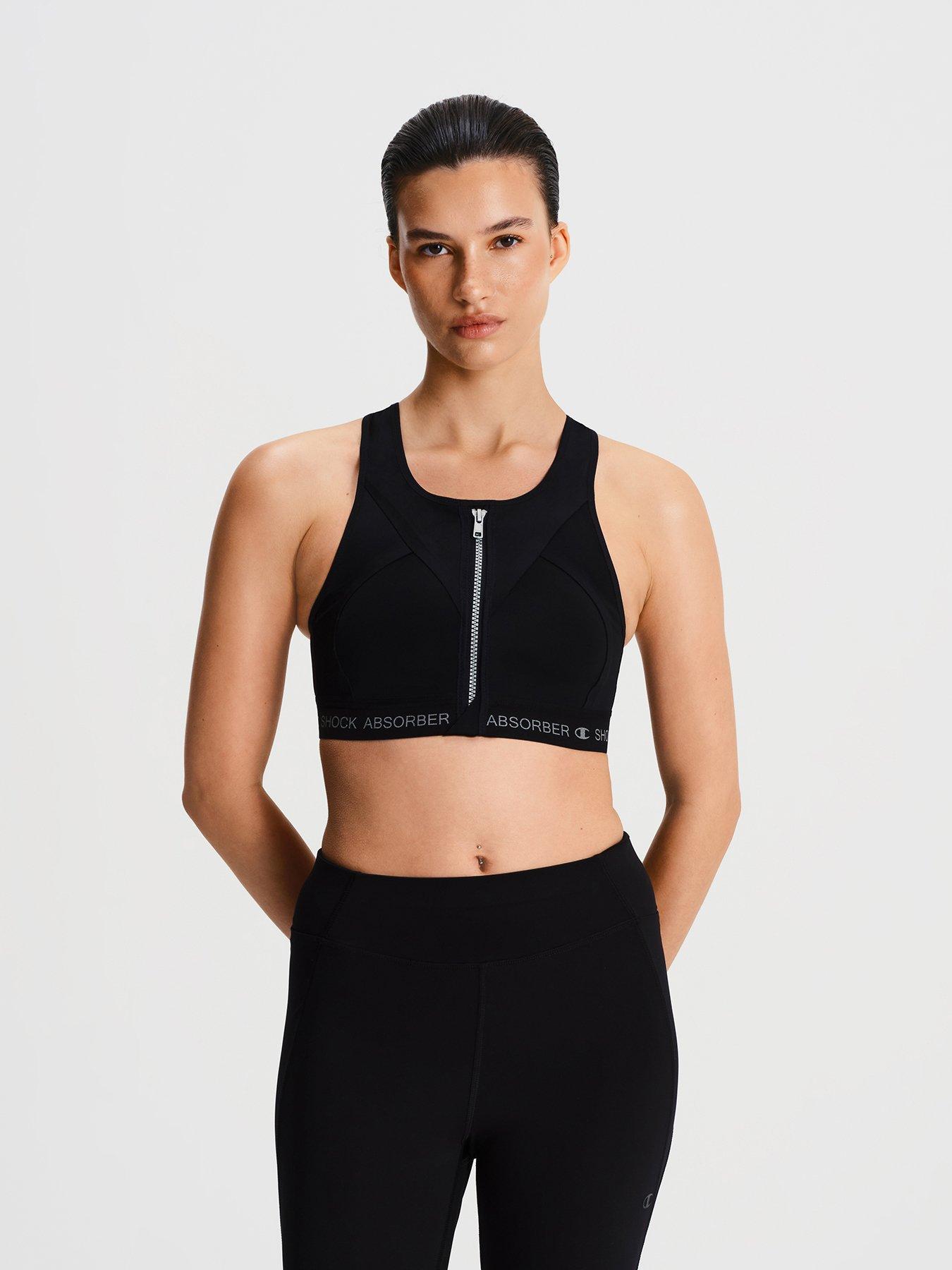 Shock Absorber Women's Infinity Power Sports Bra, Black, Size 36C, Women