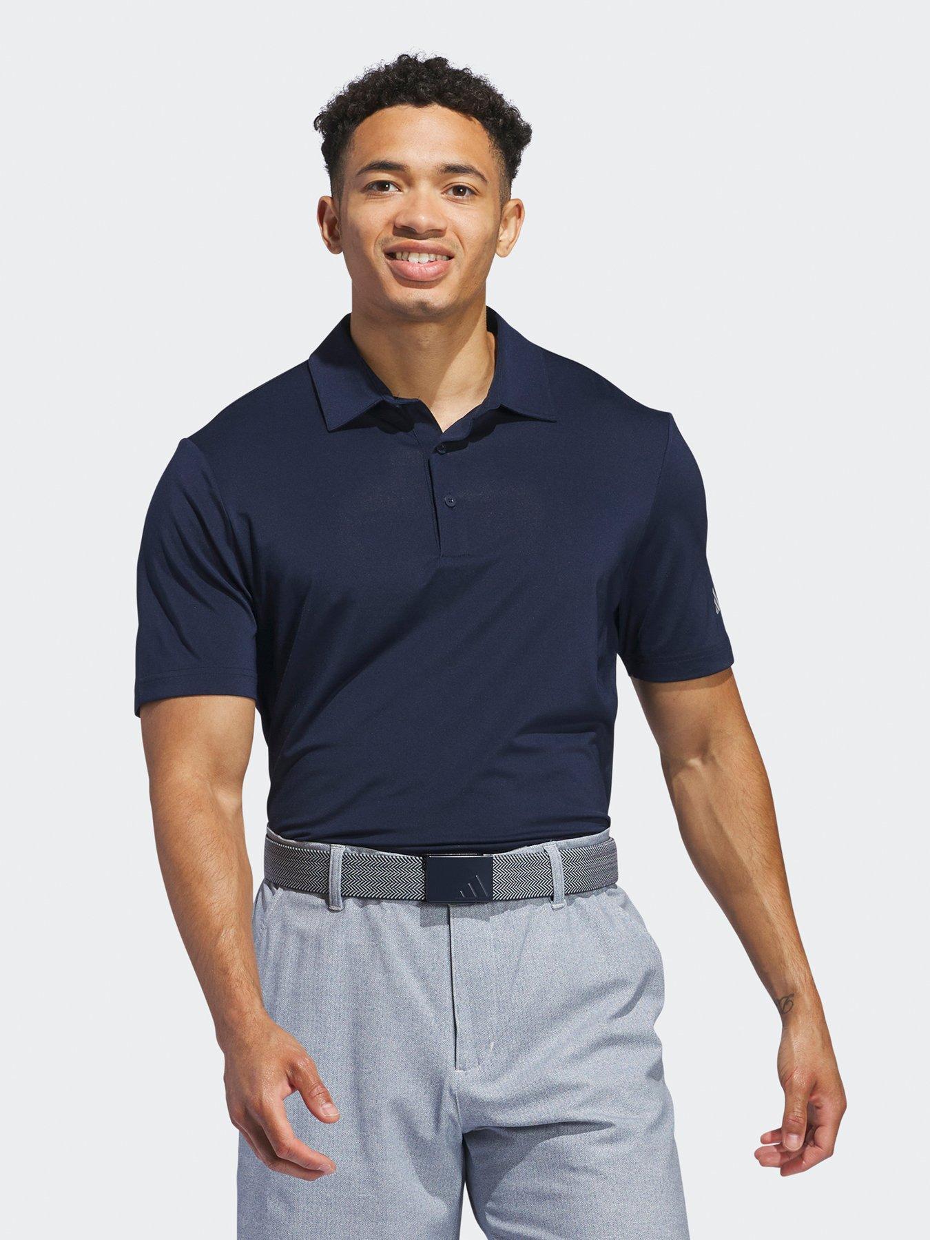 Image 1 of 4 of adidas Mens Golf Ultimate365 Solid Left Chest Polo - Navy