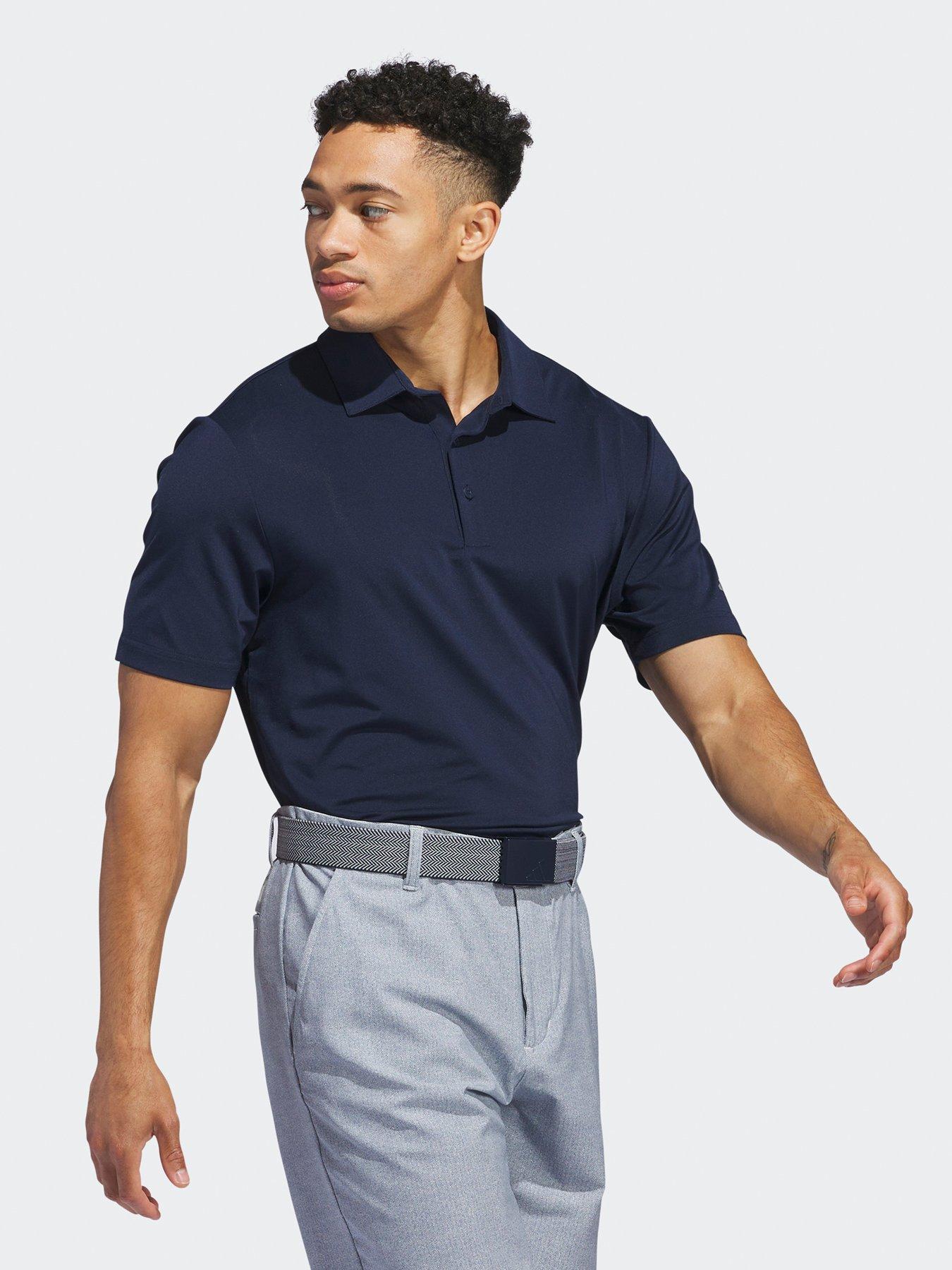 Image 3 of 4 of adidas Mens Golf Ultimate365 Solid Left Chest Polo - Navy
