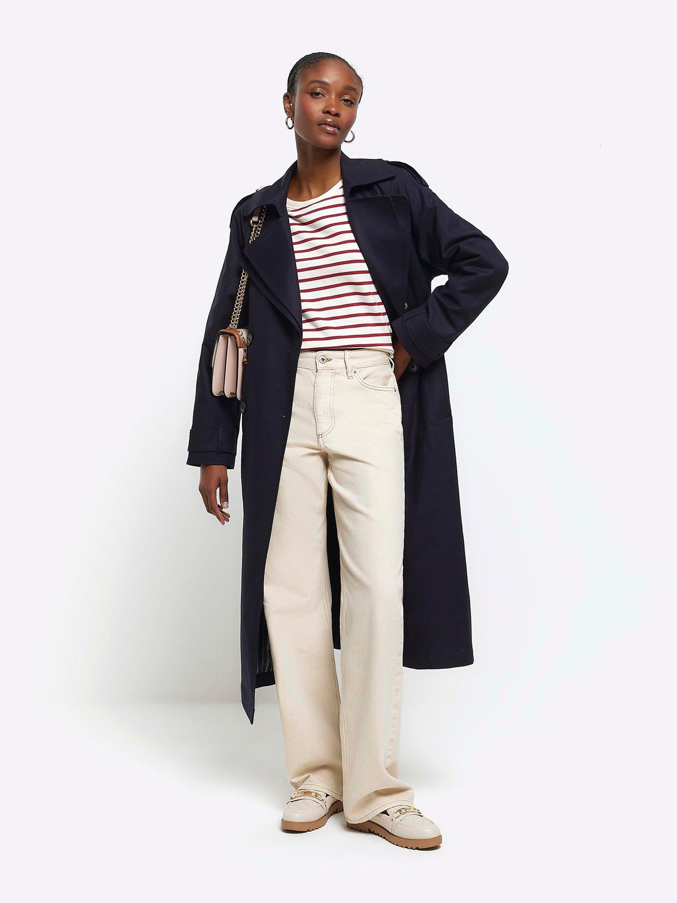 Image 4 of 5 of River Island Relaxed Straight Leg Jean - Ecru