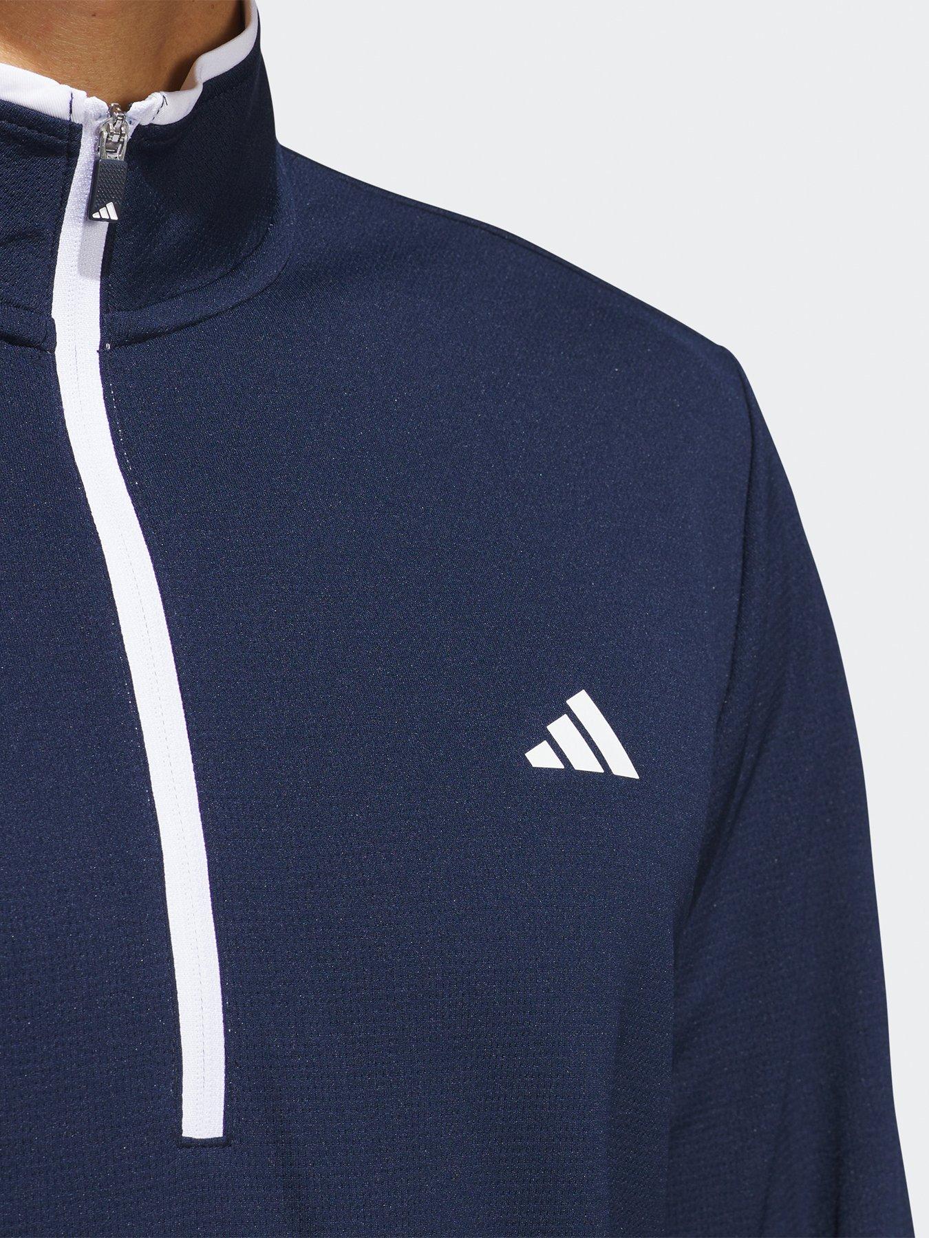 Image 4 of 5 of adidas Mens Golf Lightweight Half Zip Top-navy