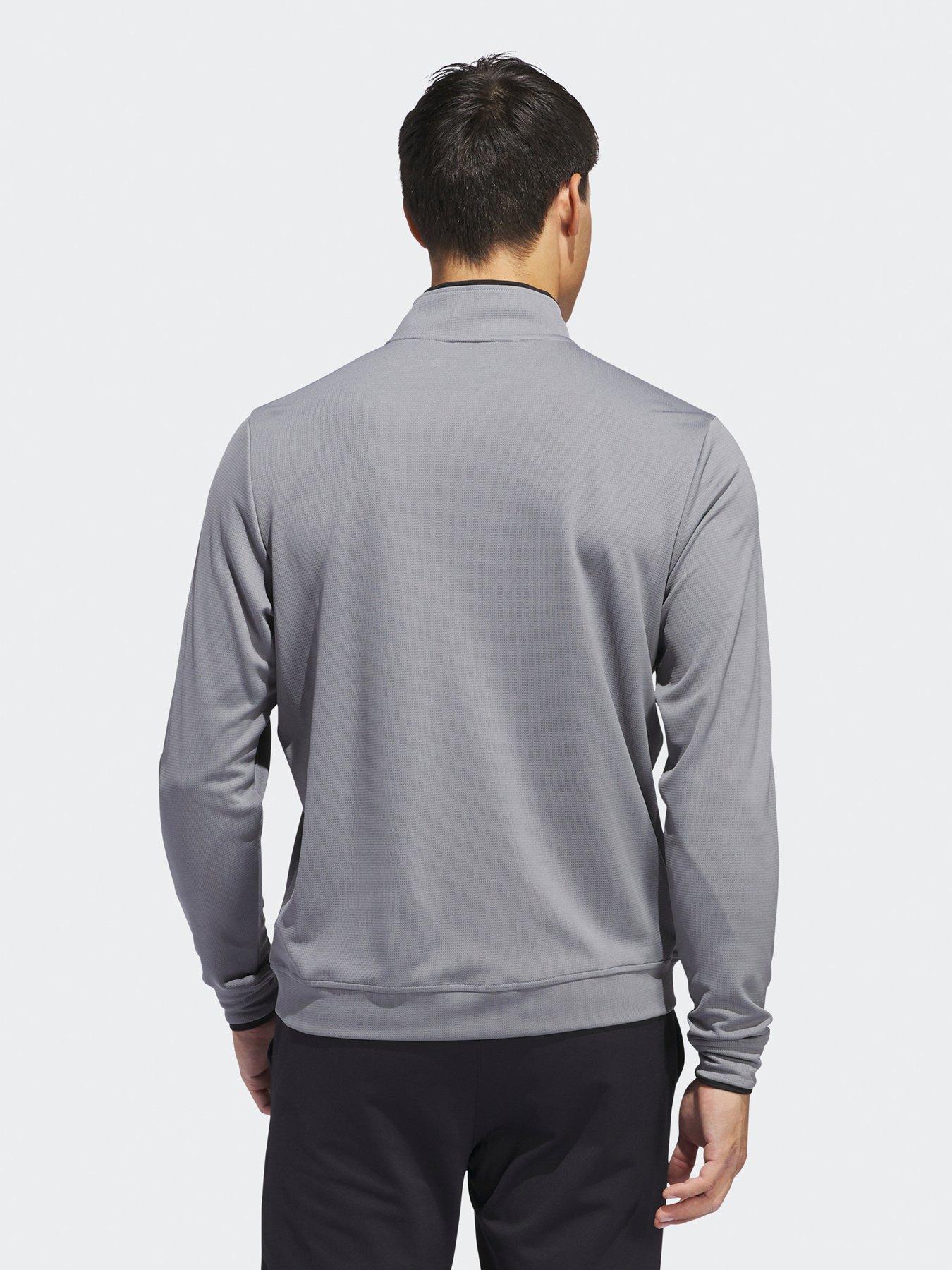 Image 2 of 5 of adidas Mens Golf Lightweight Half Zip Top-grey