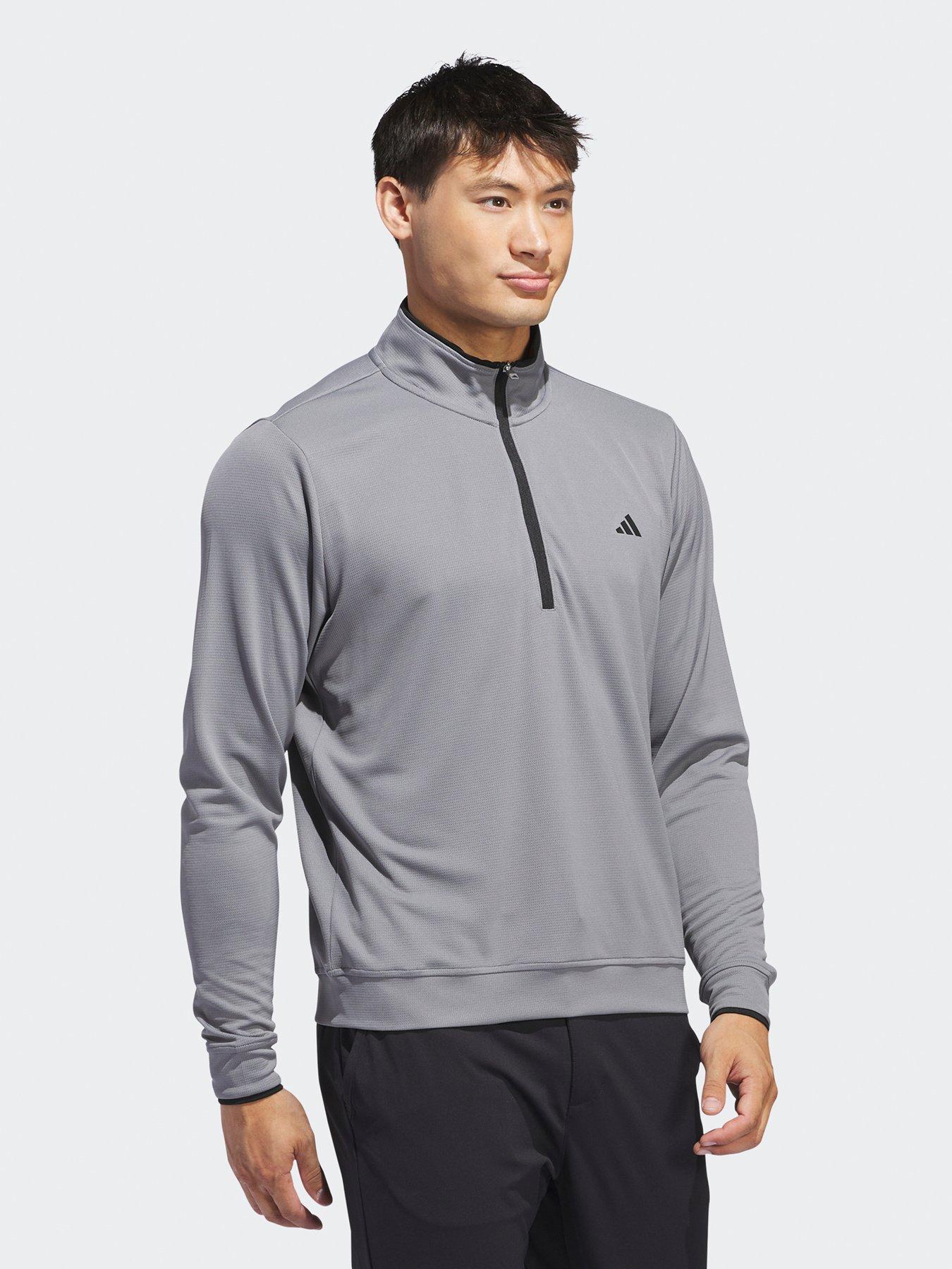 Image 3 of 5 of adidas Mens Golf Lightweight Half Zip Top-grey