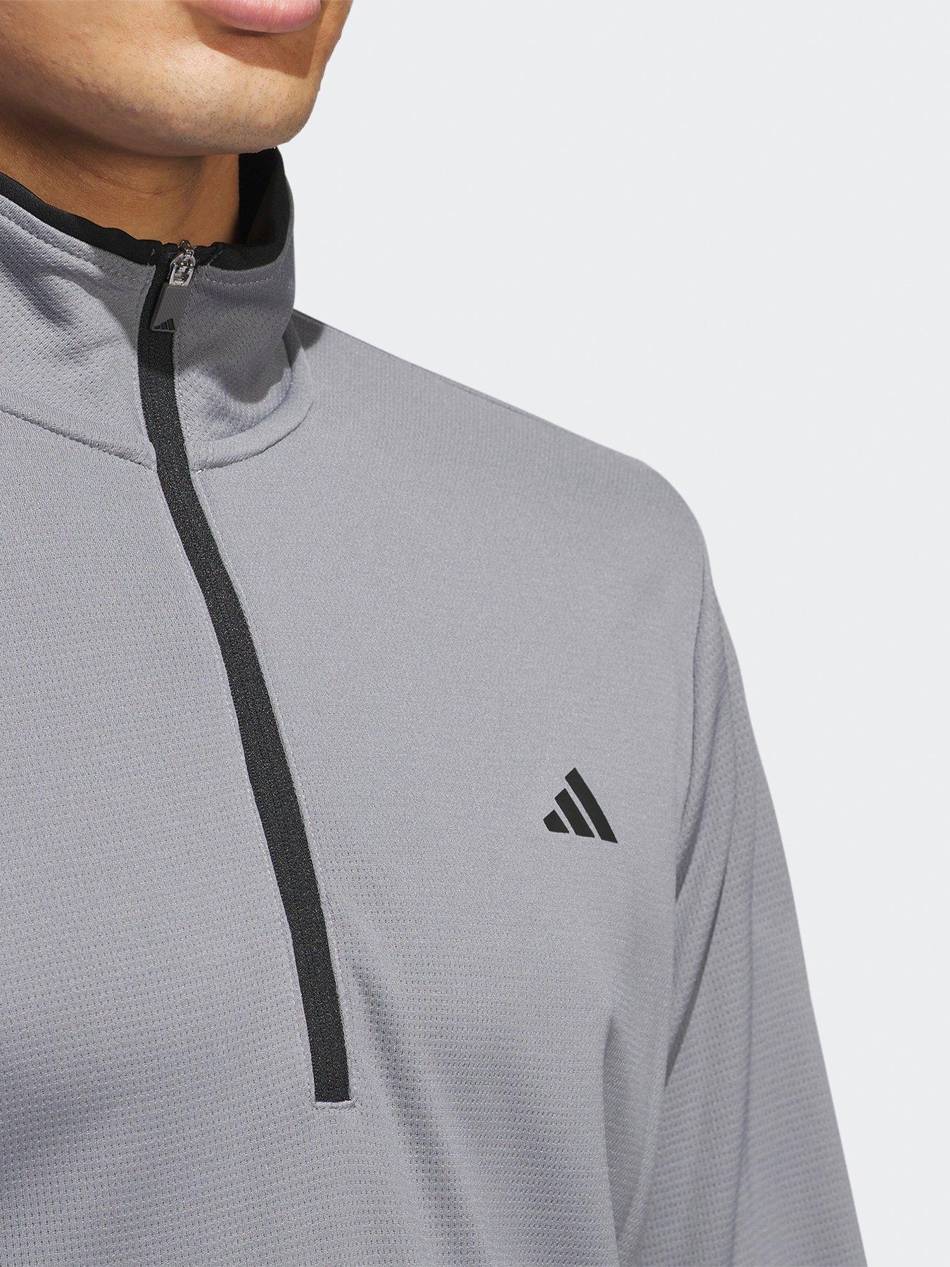 Image 5 of 5 of adidas Mens Golf Lightweight Half Zip Top-grey
