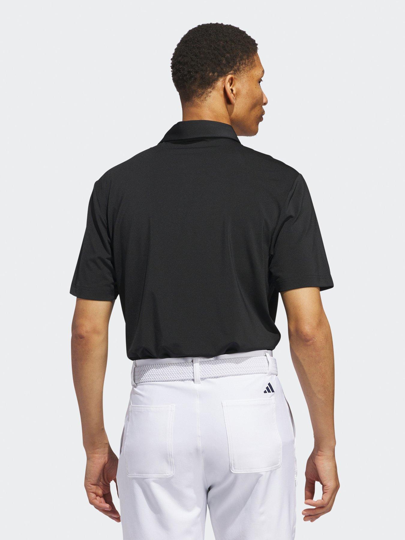 Image 2 of 4 of adidas Mens Golf Ultimate365 Solid Left Chest Polo- Black