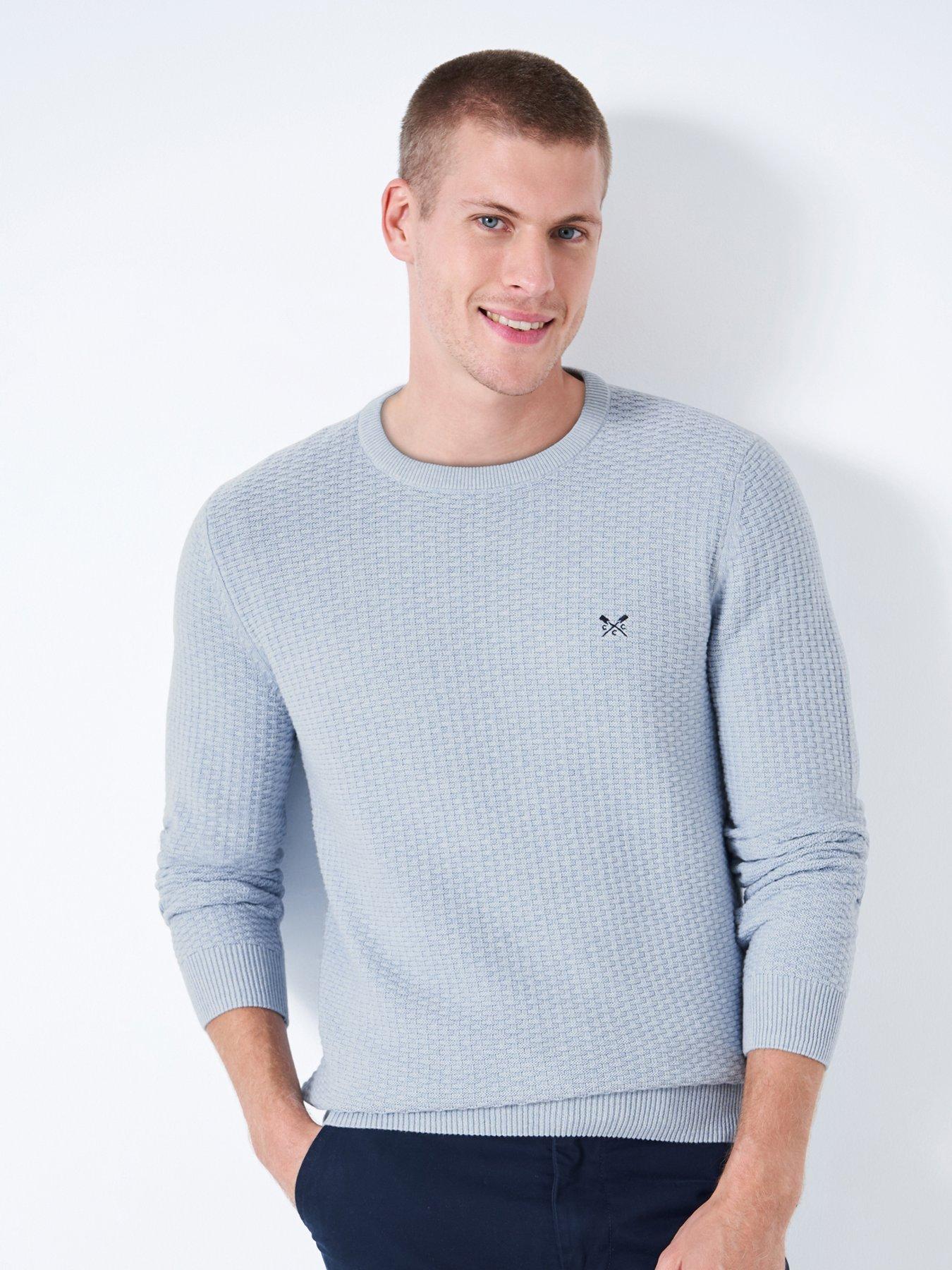Buy Crew Clothing Mens 1/2 Zip Solid Sweatshirt Navy