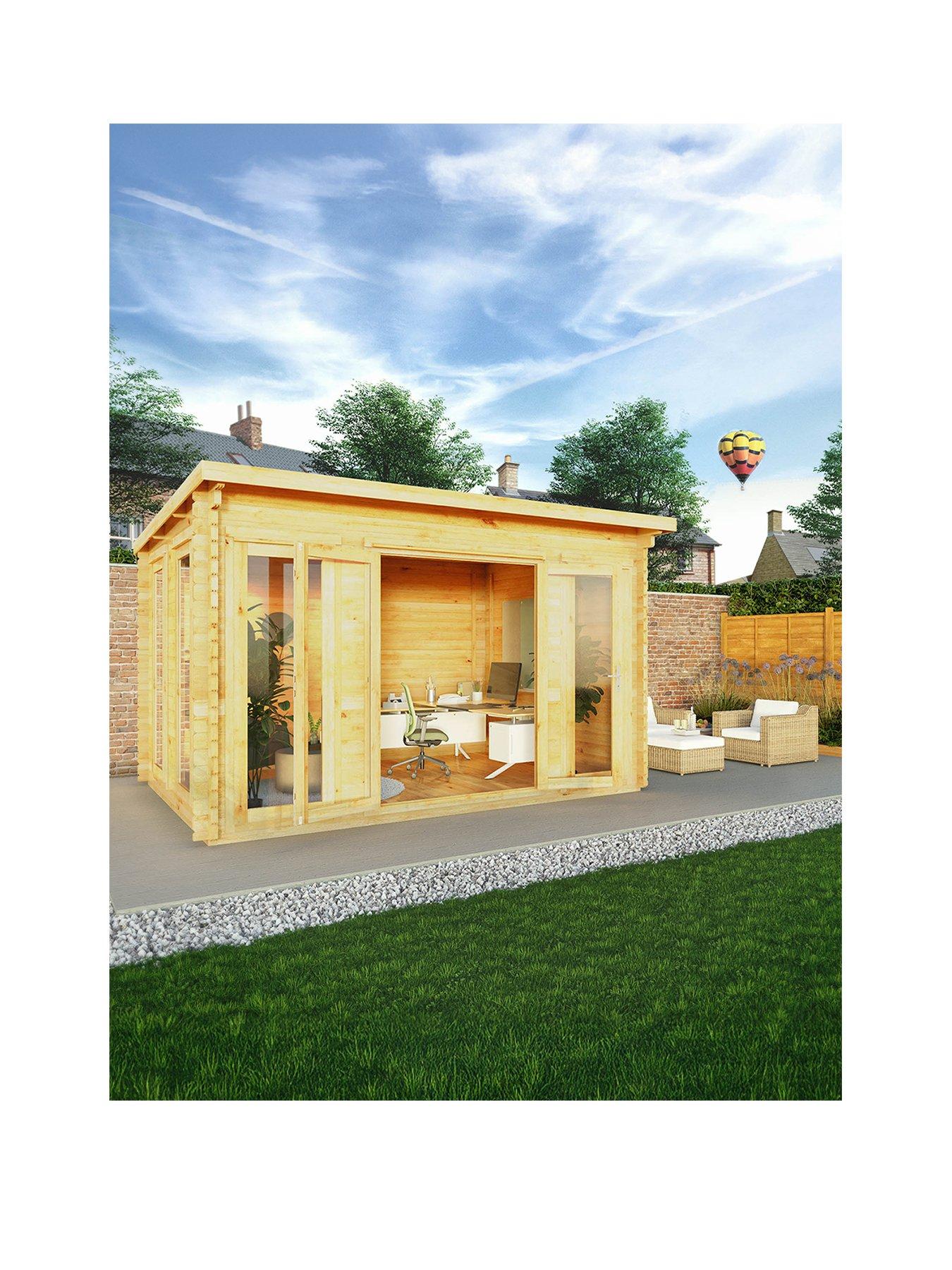 mercia-4m-x-3m-studio-pent-log-cabin-28mm-pefc-certified